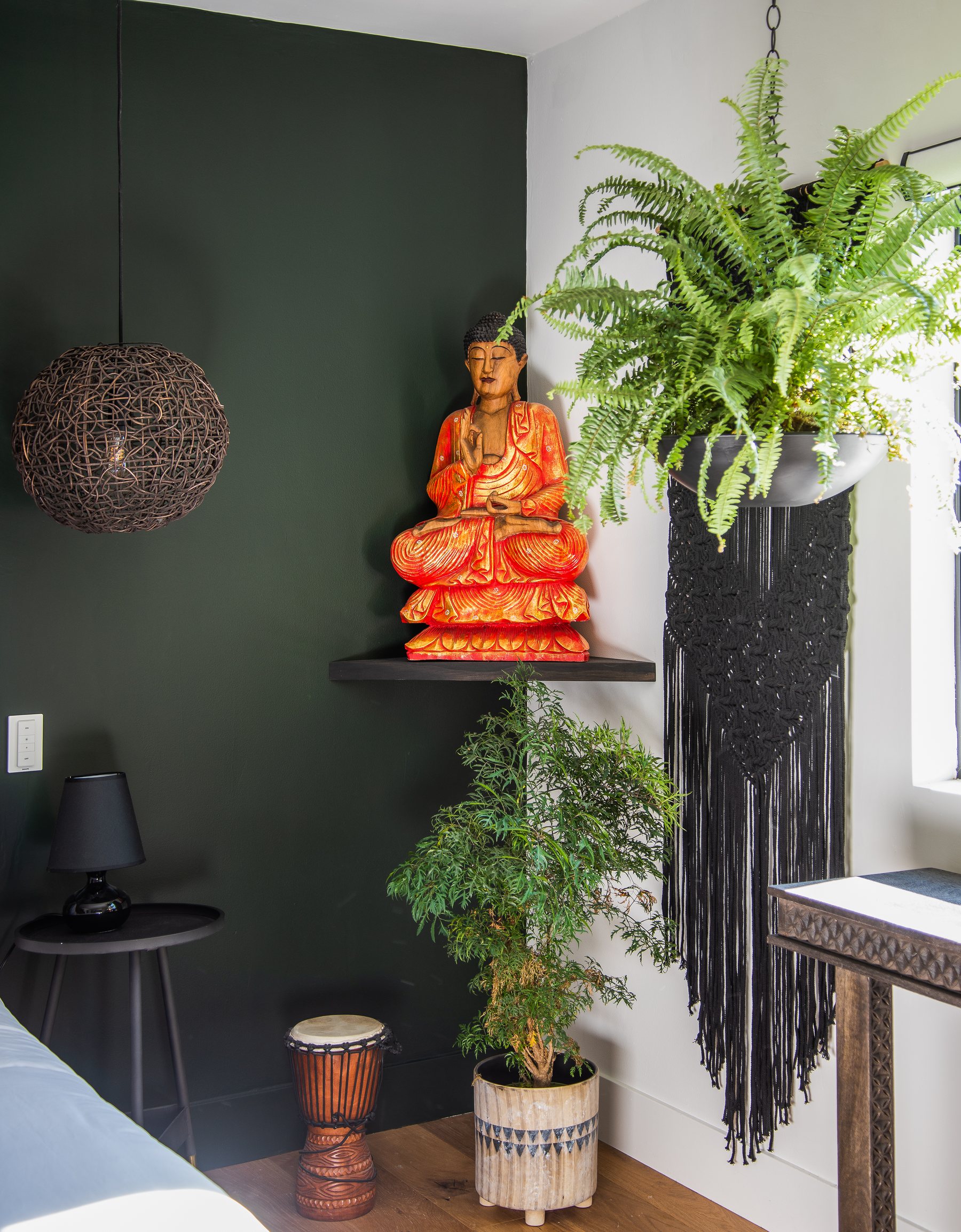 The green bedroom at Nimbali